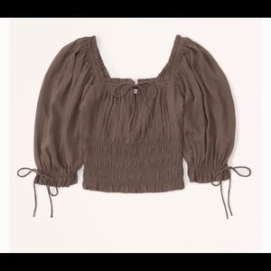 Abercrombie Stringy Square Neck Top
